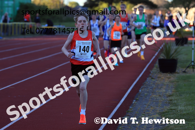 The 1500 metres, 2026 NEGP 1, Monkton Stadium. Photo: David T. Hewitson/Sports for All Pics